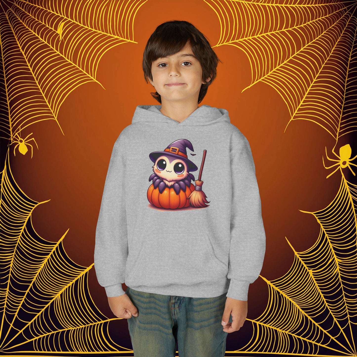 Halloween Spider Youth Hoodie