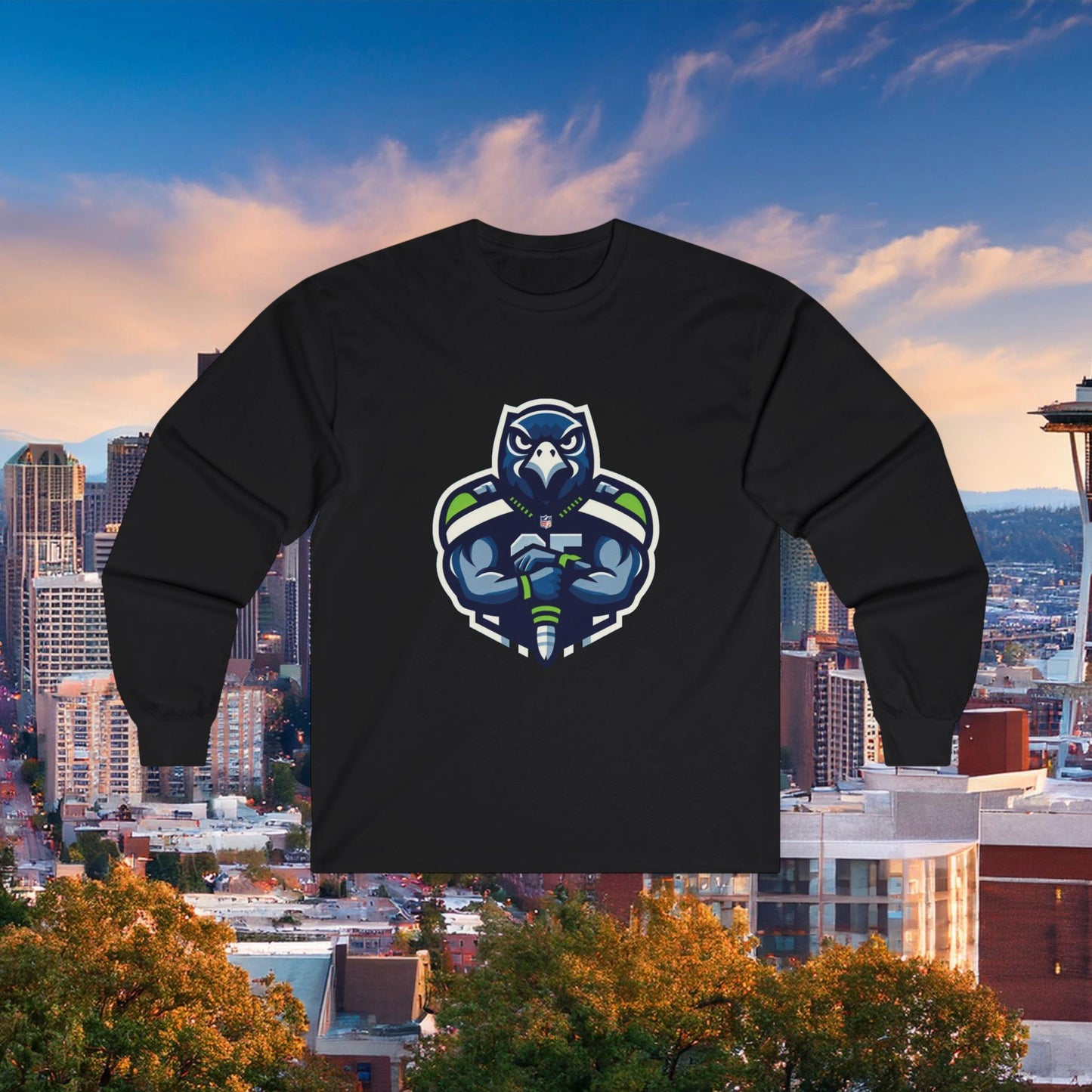 Seattle Football Player Long Sleeve Tee