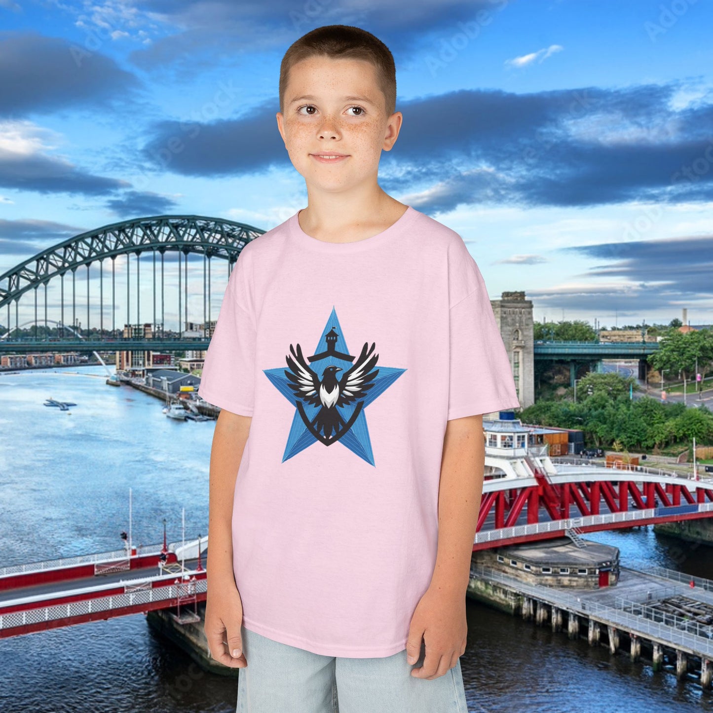Newcastle United Blue Star Mags Kids Tee