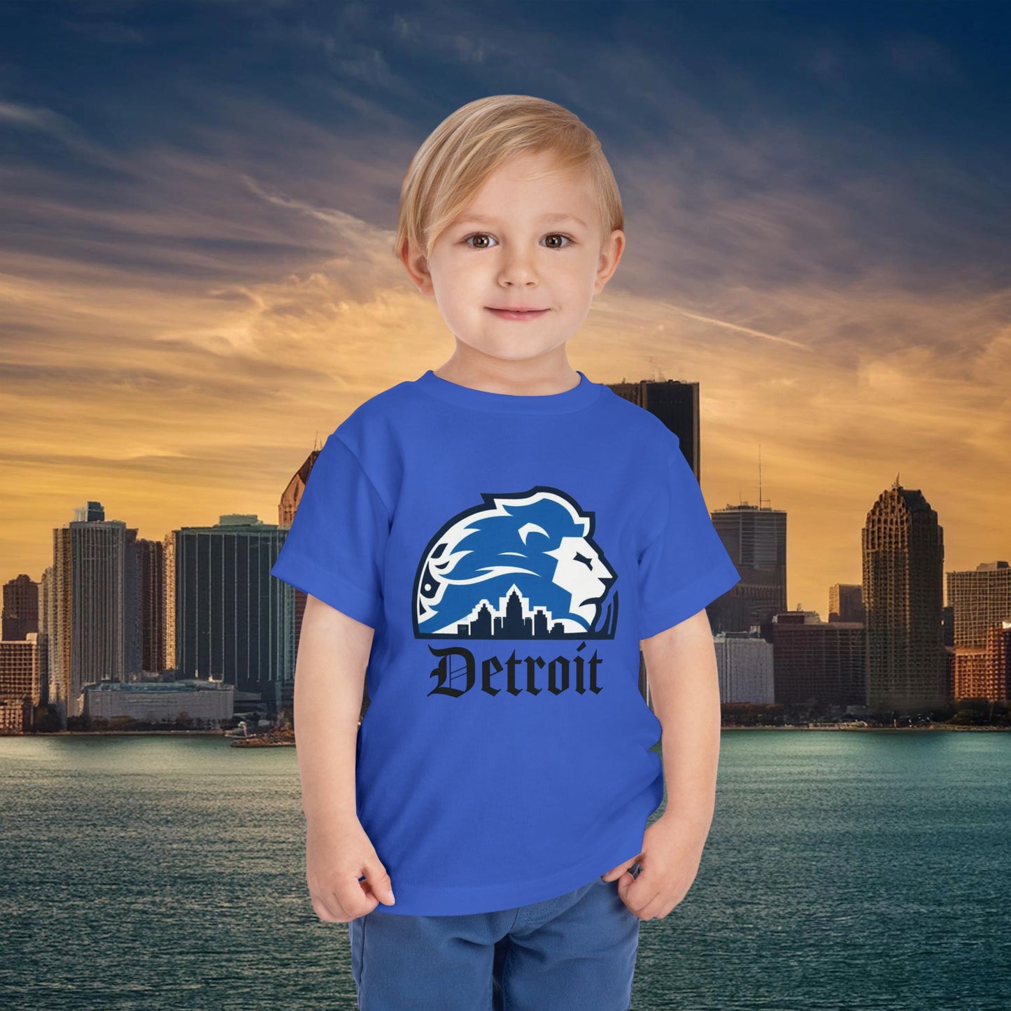Detroit Football Skyline Toddler Tee