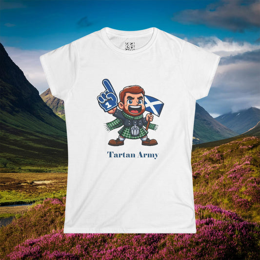 Scotland Tartan Army Women's Softstyle Tee