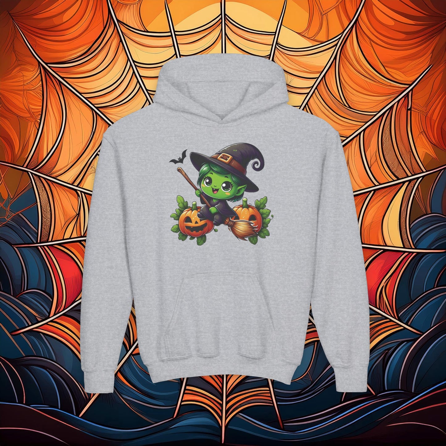 Cute Witch Youth Hoodie
