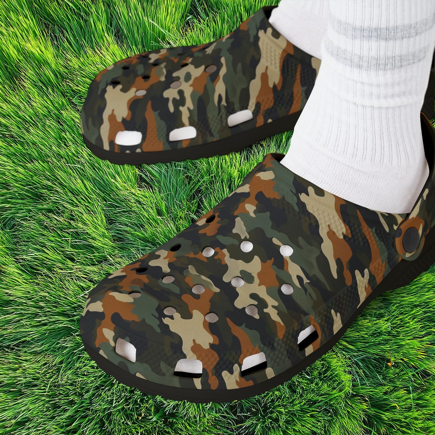 Camouflage Foam Clogs