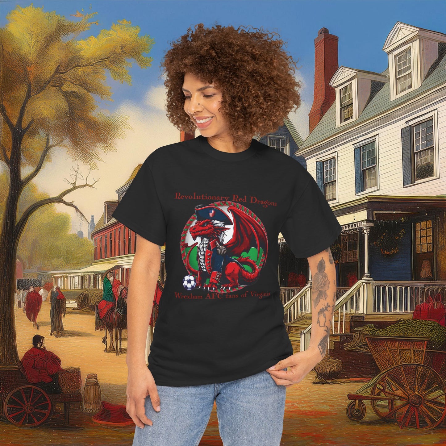 Revolutionary Red Dragons Logo Tee