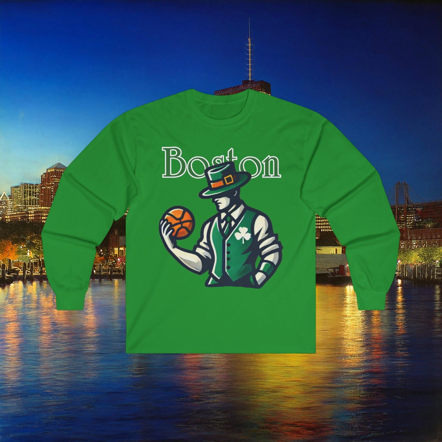 Boston Basketball Long Sleeve Tee