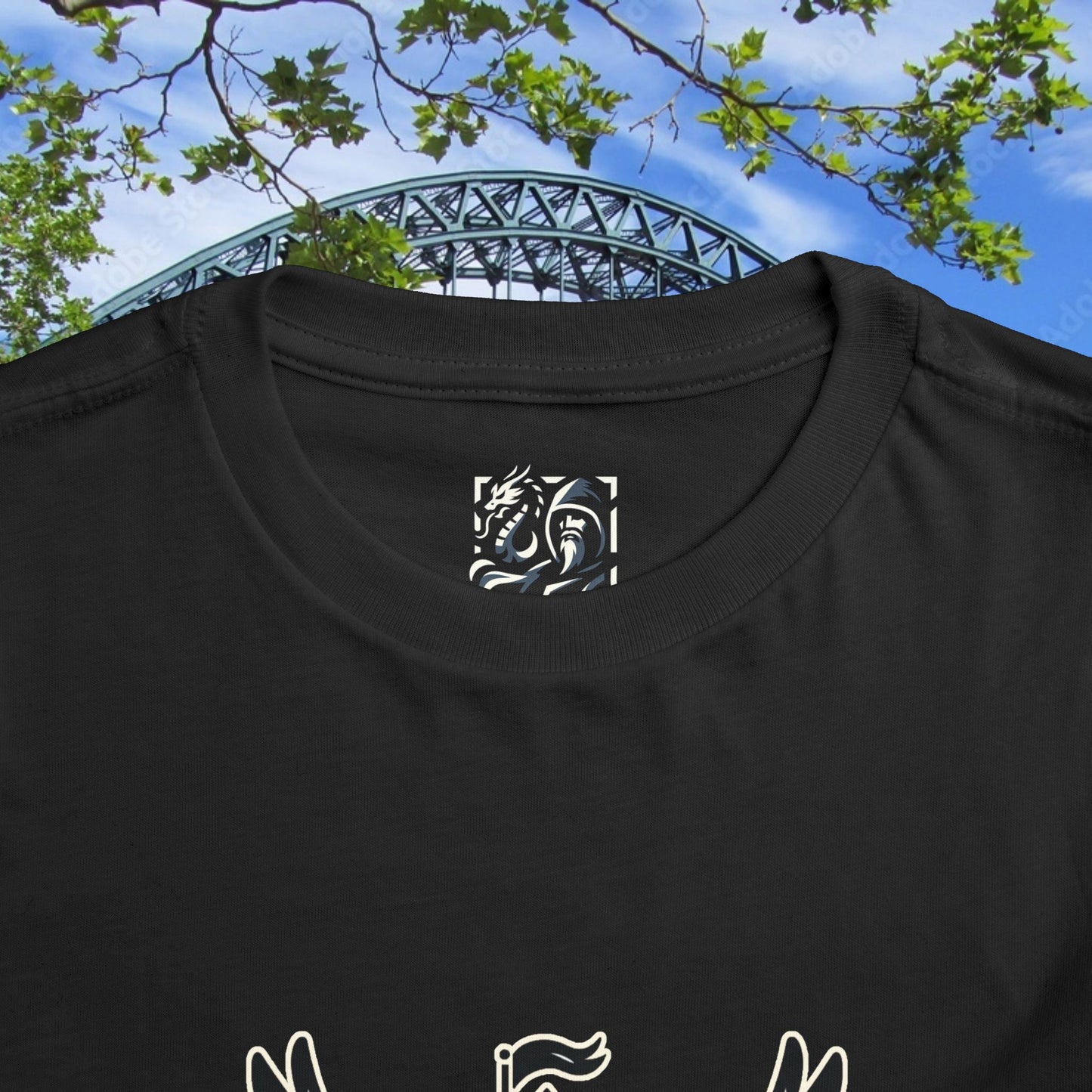 Newcastle United B&W Crest Toddler Tee