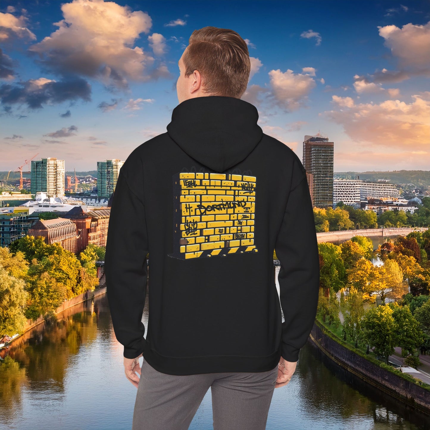 Dortmund Honeycomb Graffiti Hoodie