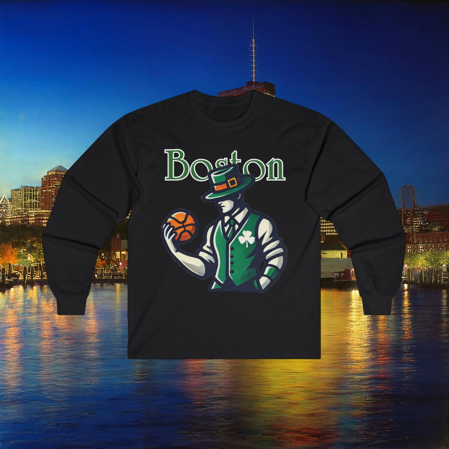 Boston Basketball Long Sleeve Tee