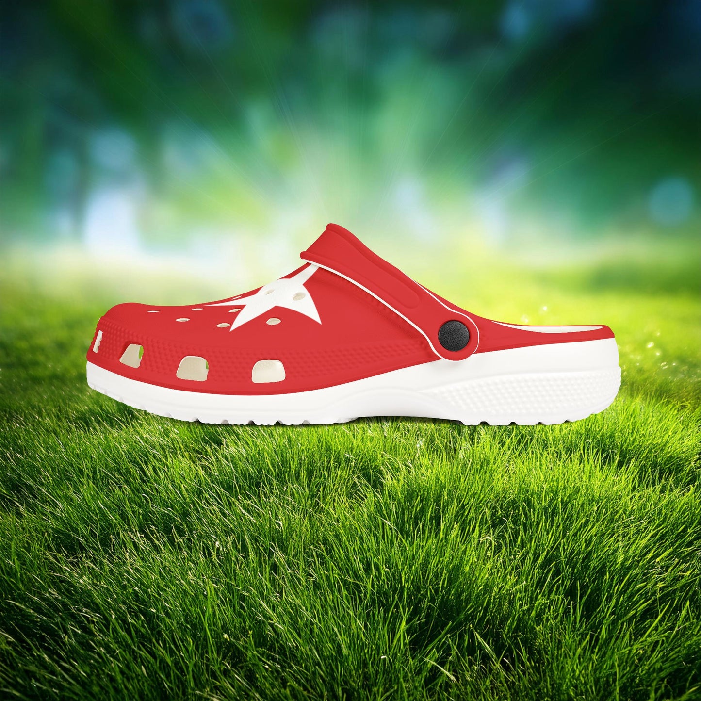 The Turkiye Flag Foam Clogs