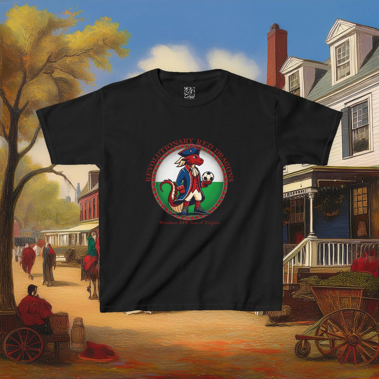 Little Revolutionary Red Dragons Kids Tee