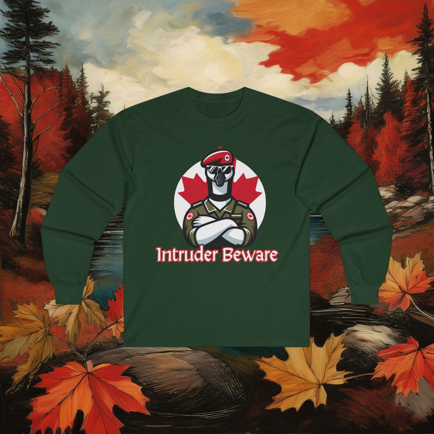 Canadian Goose "Intruder Beware" Long Sleeve Tee