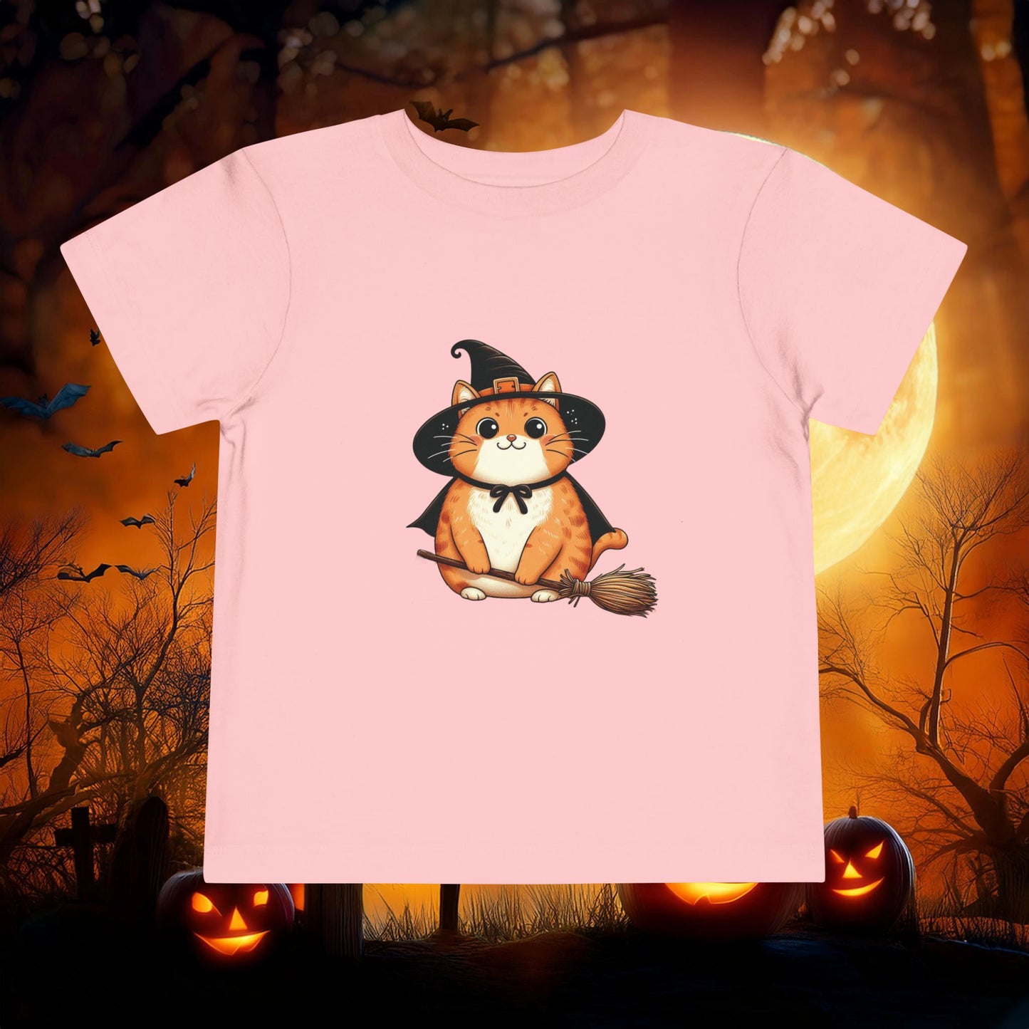 Trick or Treat Cat Toddler Tee