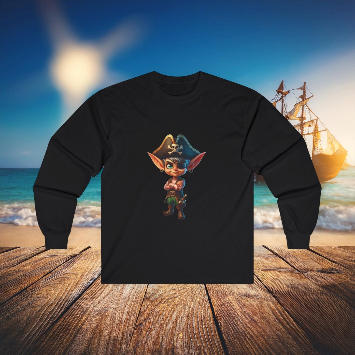Elf Pirate Long Sleeve Tee