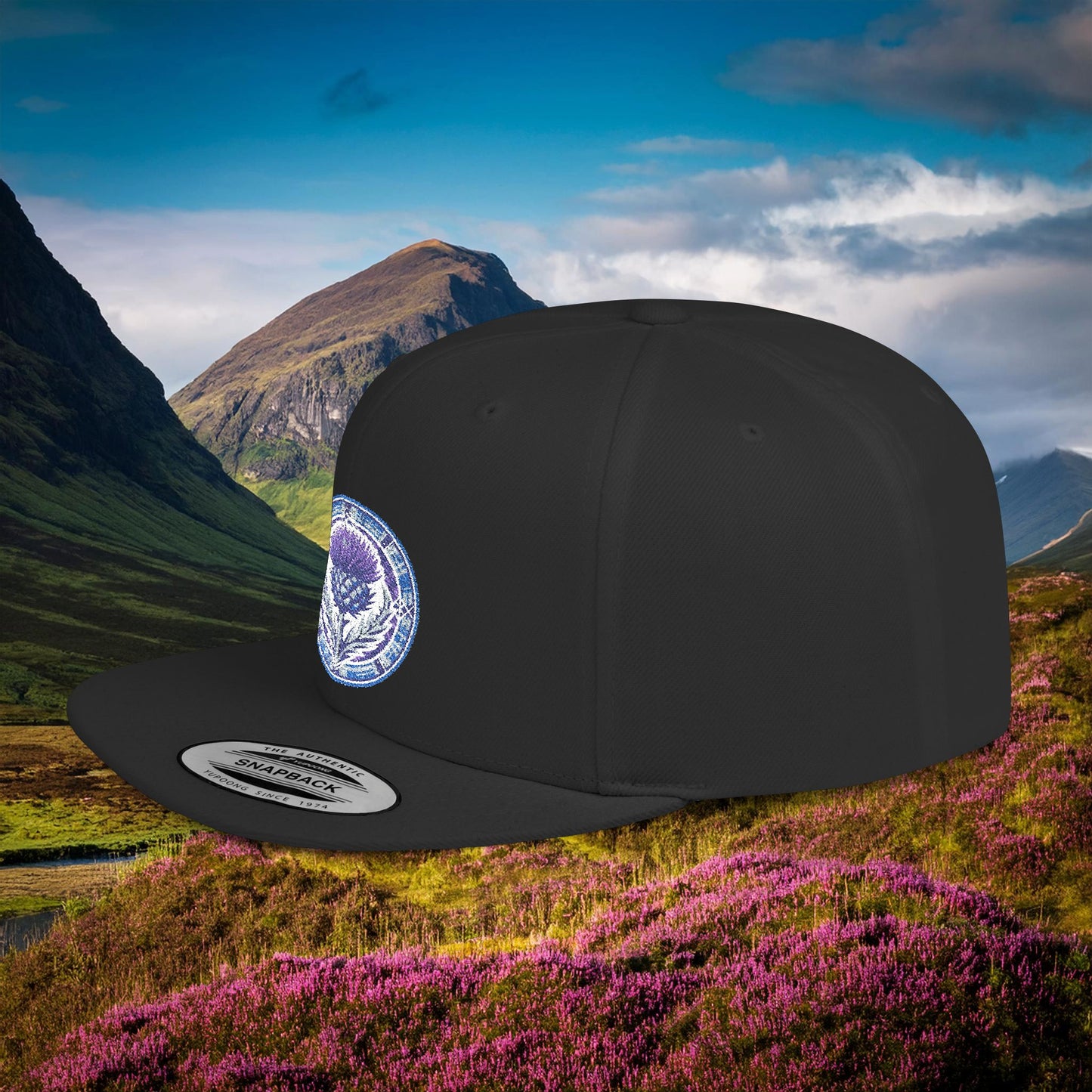 Scotland Thistle Flat Bill Snapback