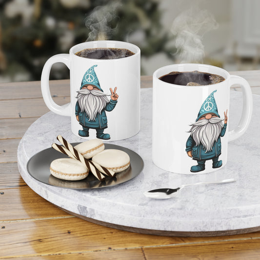 Peace Gnome Ceramic Mugs (11oz\15oz)