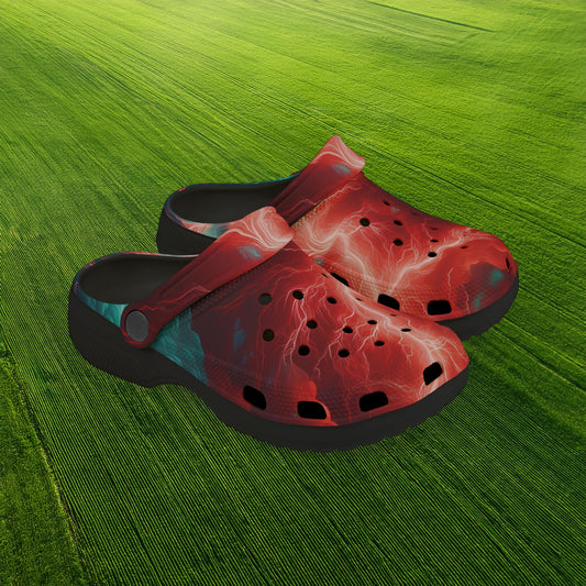 Red Storm Kid's Foam Clogs