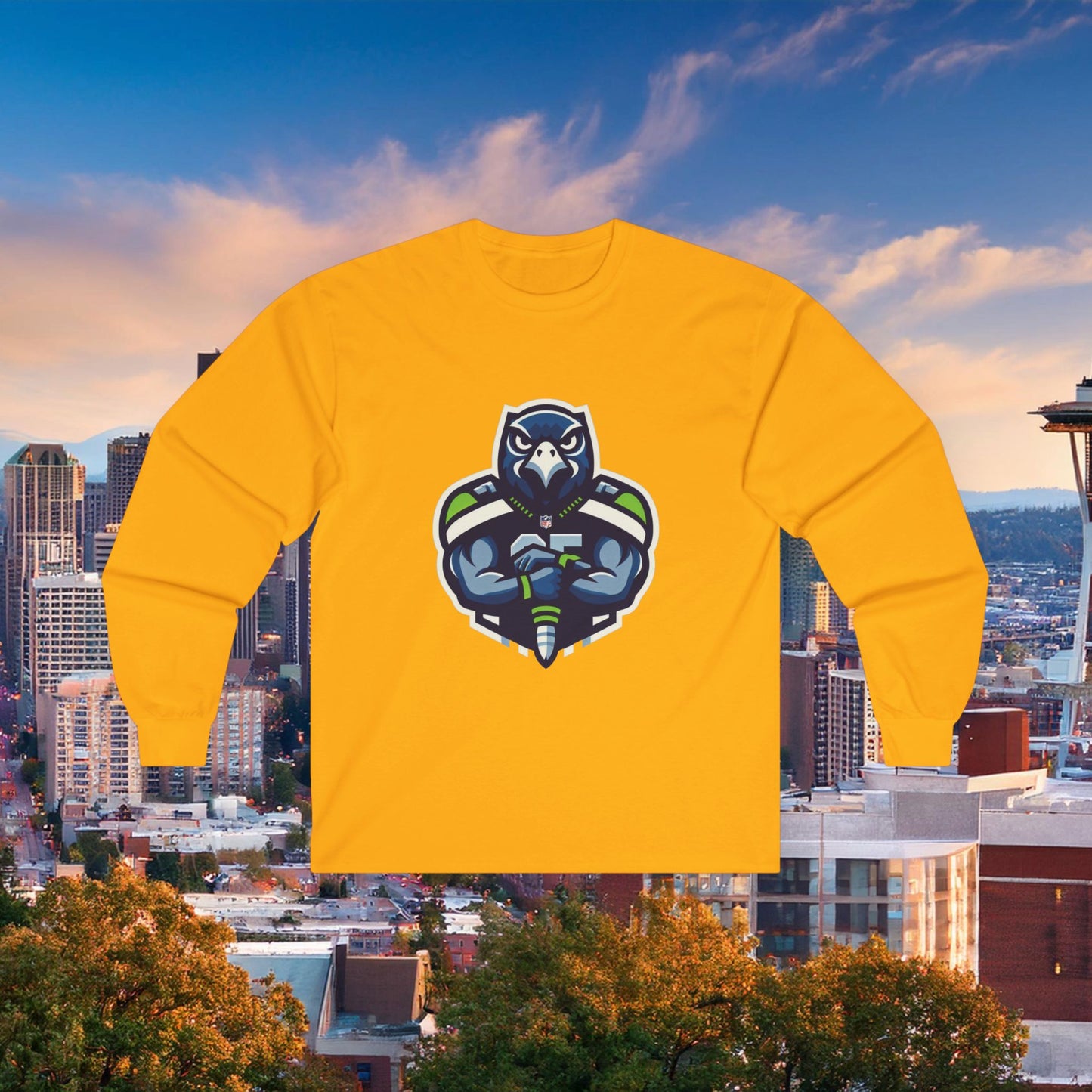 Seattle Football Player Long Sleeve Tee