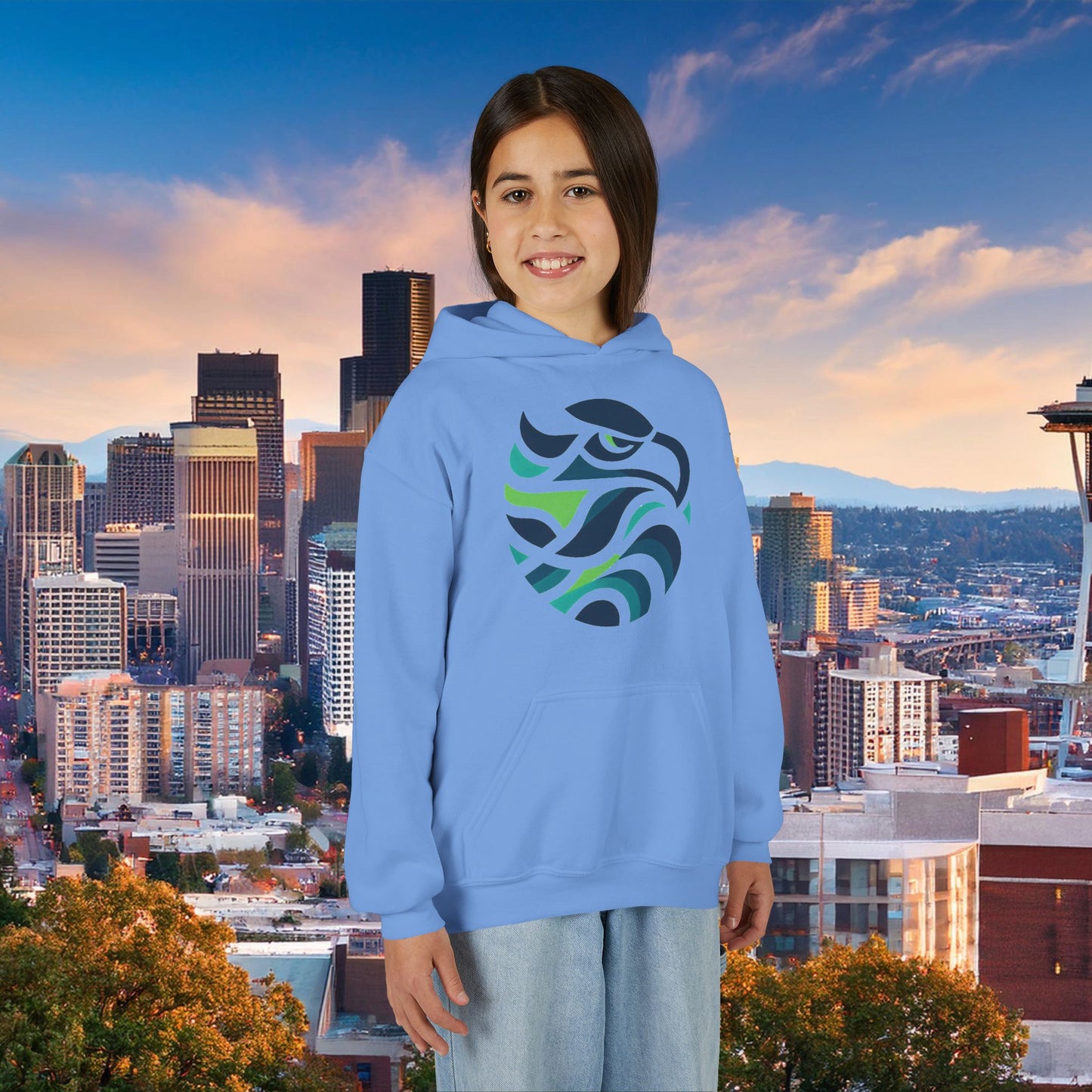 Seattle Football Logo Youth Hoodie