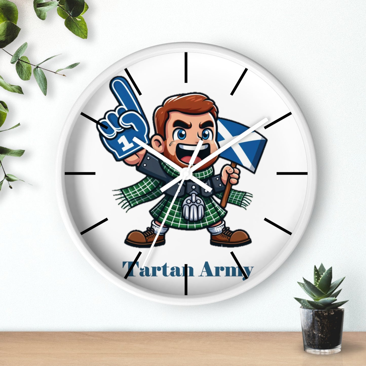 Tartan Army Wall Clock