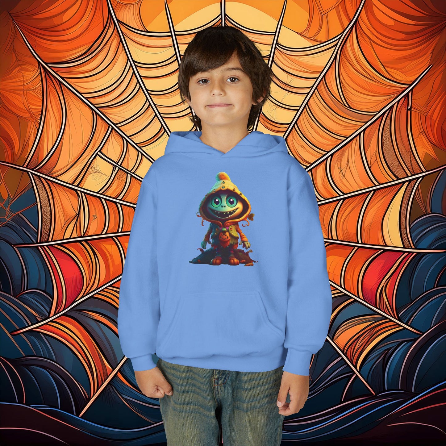 Trick or Treat Monster Youth Hoodie