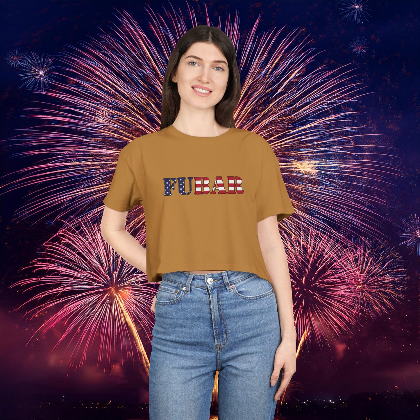 USA FUBAR Women's Crop Tee