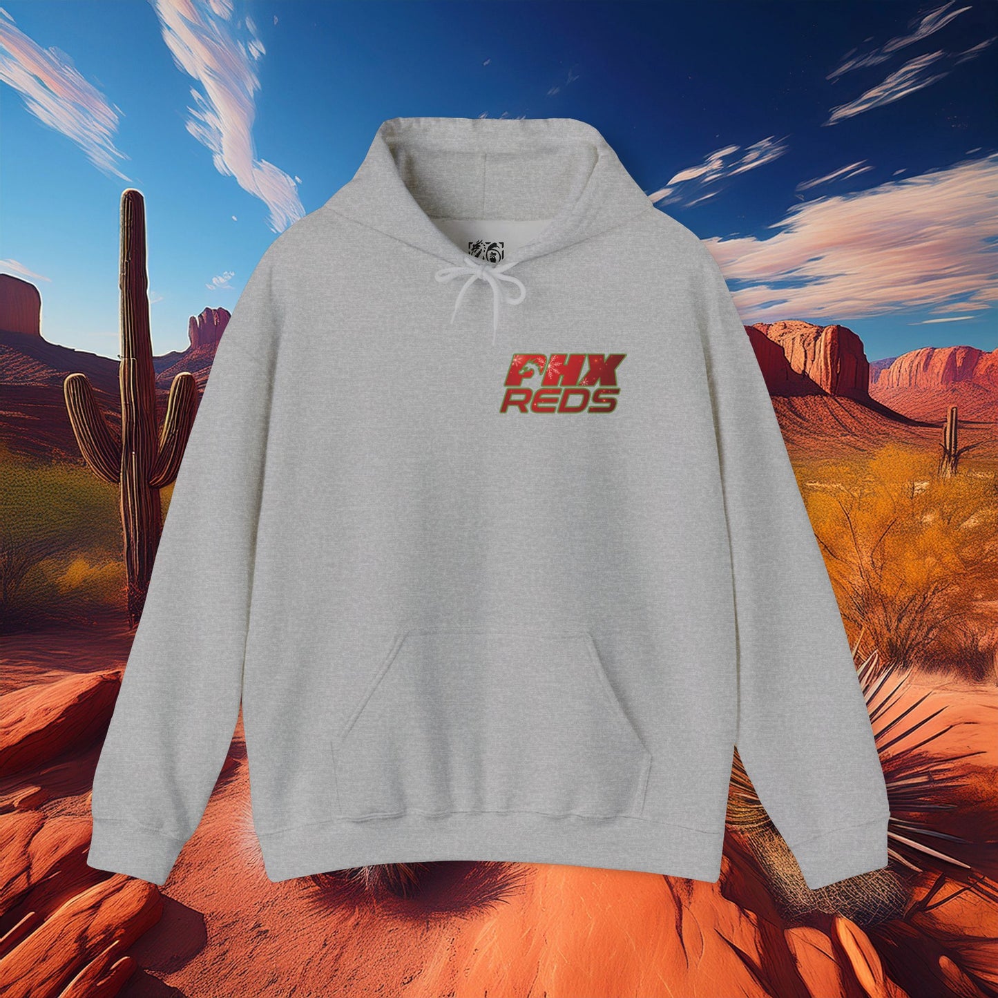 PHX Reds Christmas Crest Hoodie
