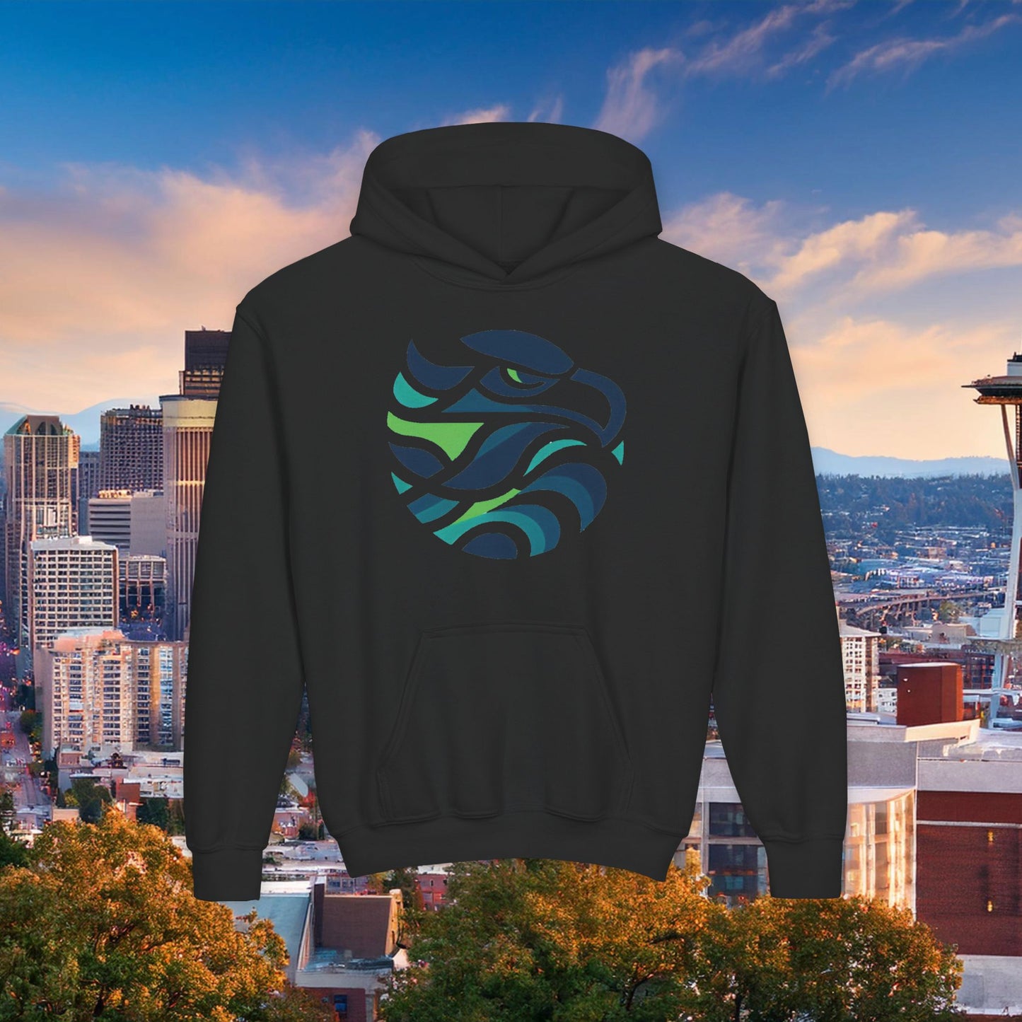 Seattle Football Logo Youth Hoodie