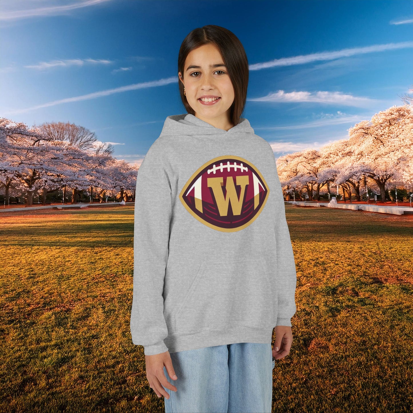 Washington Football Logo Youth Hoodie