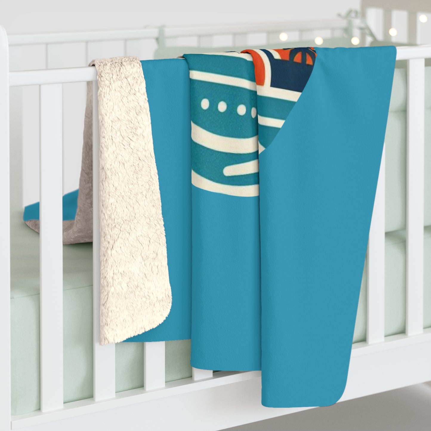 Miami Logo Sherpa Fleece Blanket