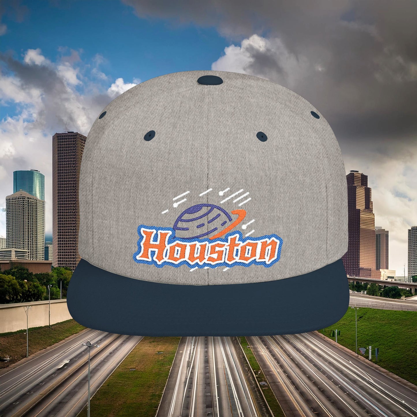 Houston Planetary Flat Bill Snapback