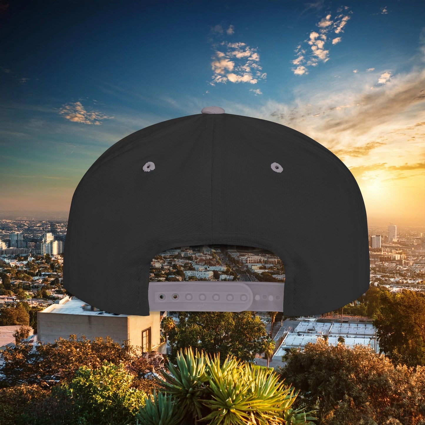 LA Baseball Wings Flat Bill Snapback Hat