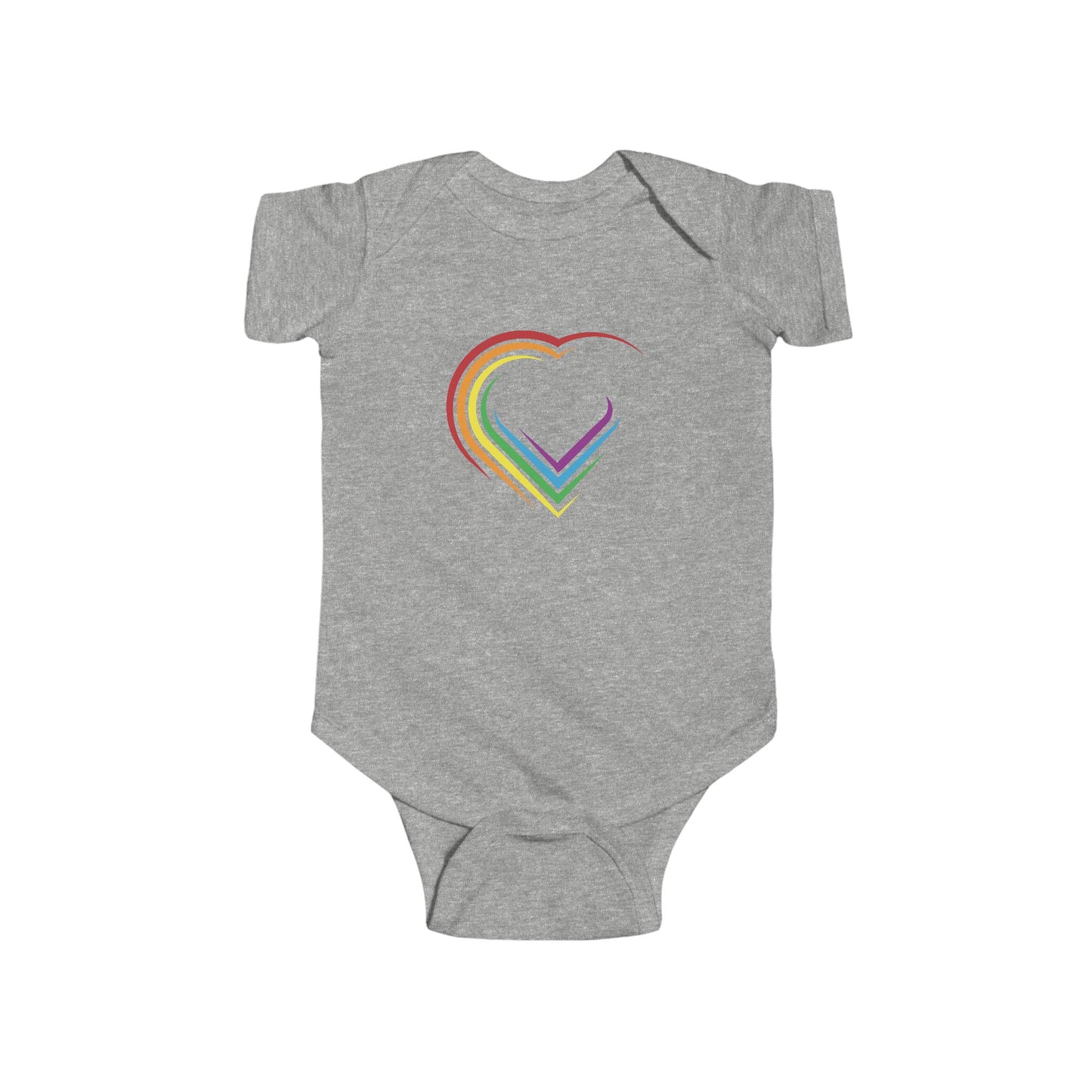 Rainbow Heart Infant Bodysuit