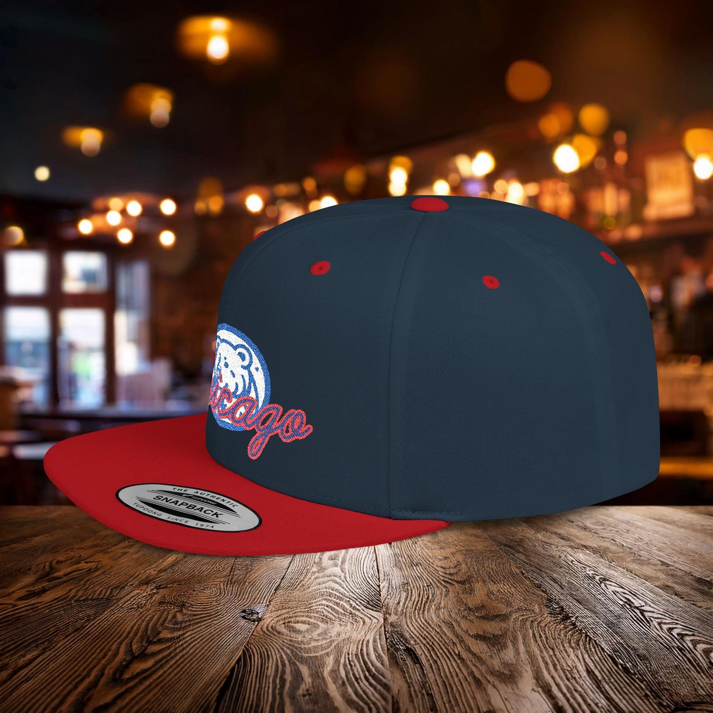 Chicago Bear Cub Baseball Flat Bill Snapback