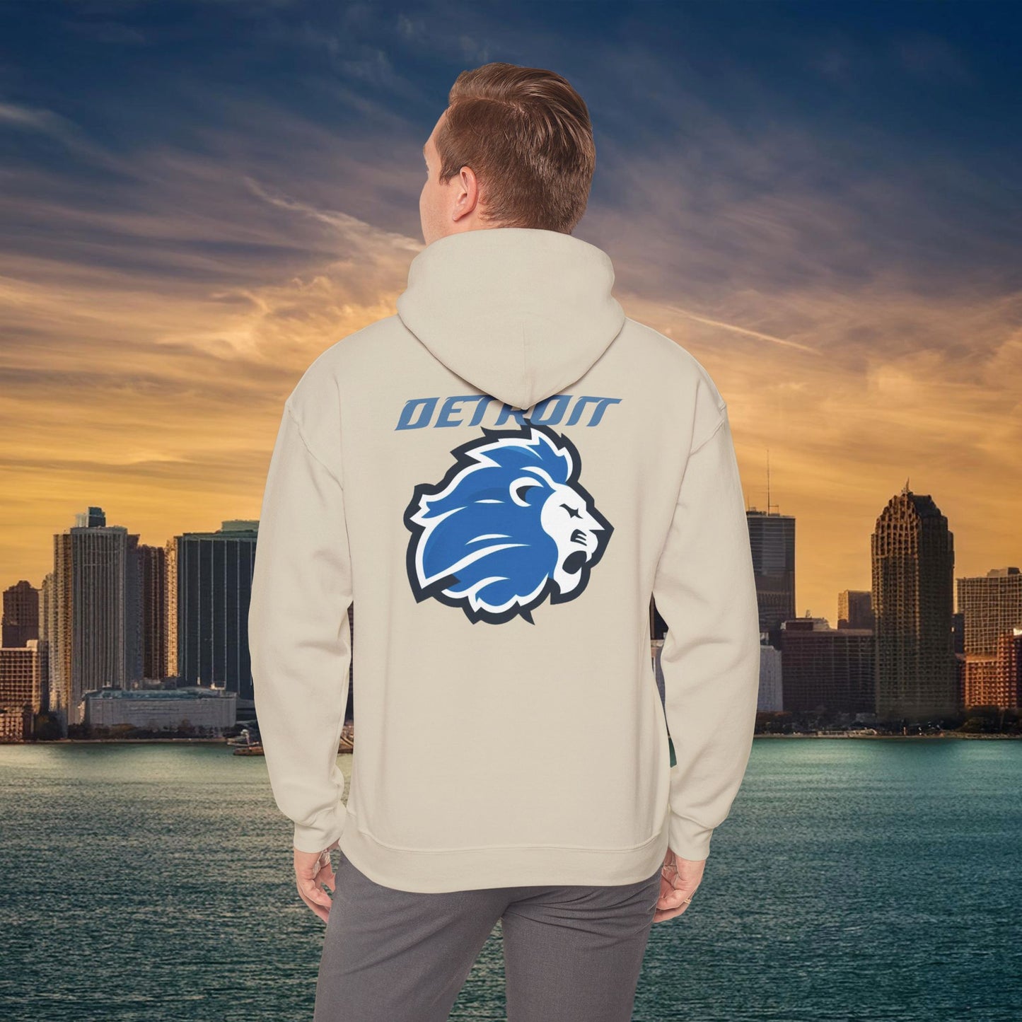 Detroit Football Logo Hoodie