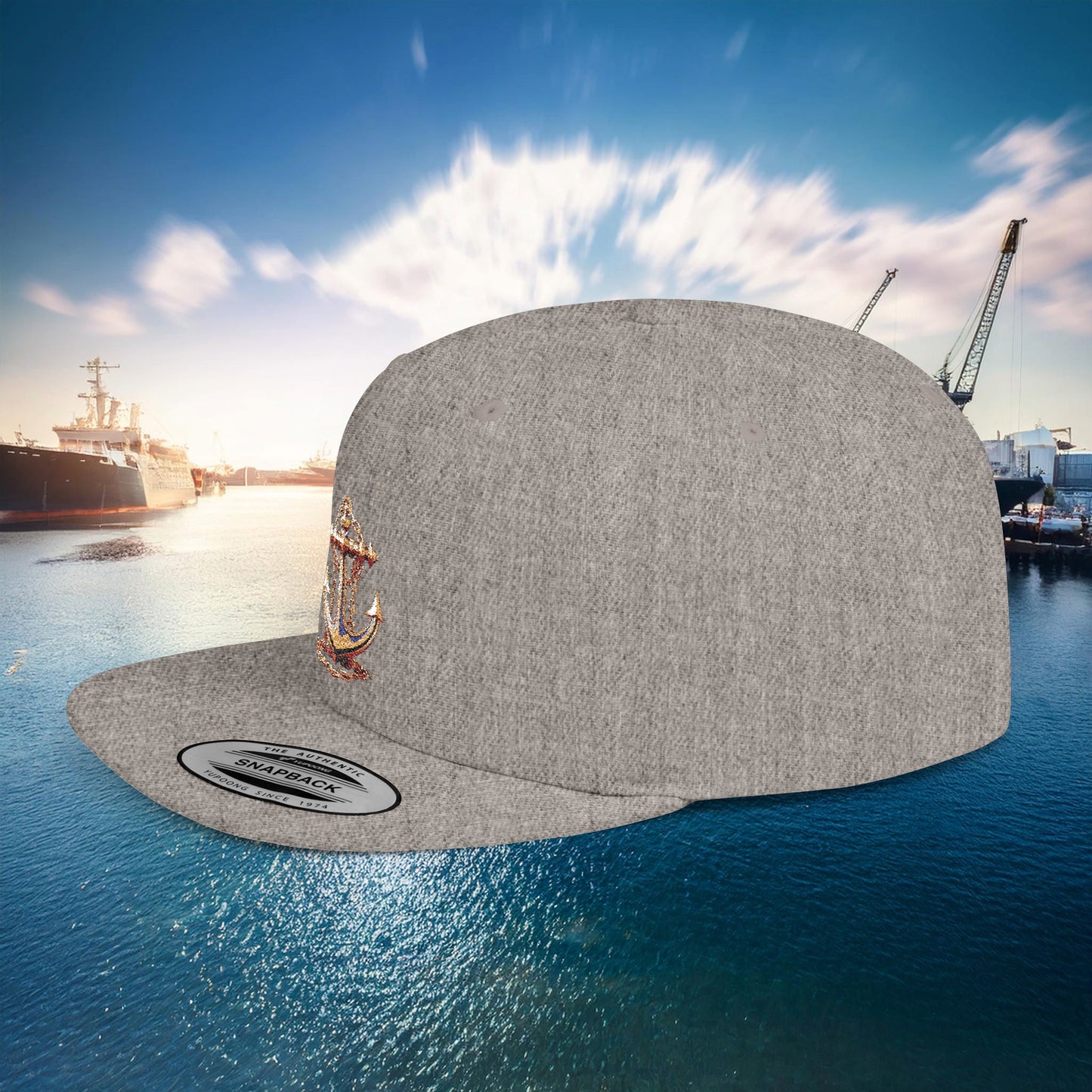 Anchor Flat Bill Snapback