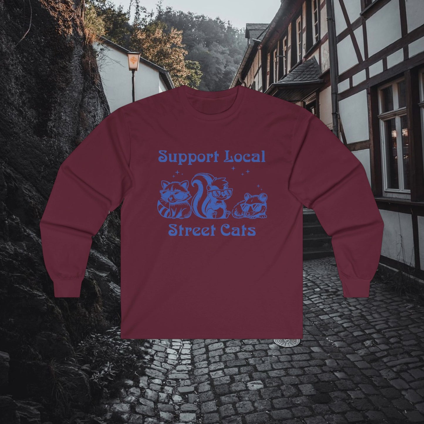 Support Local Street Cats Long Sleeve Tee