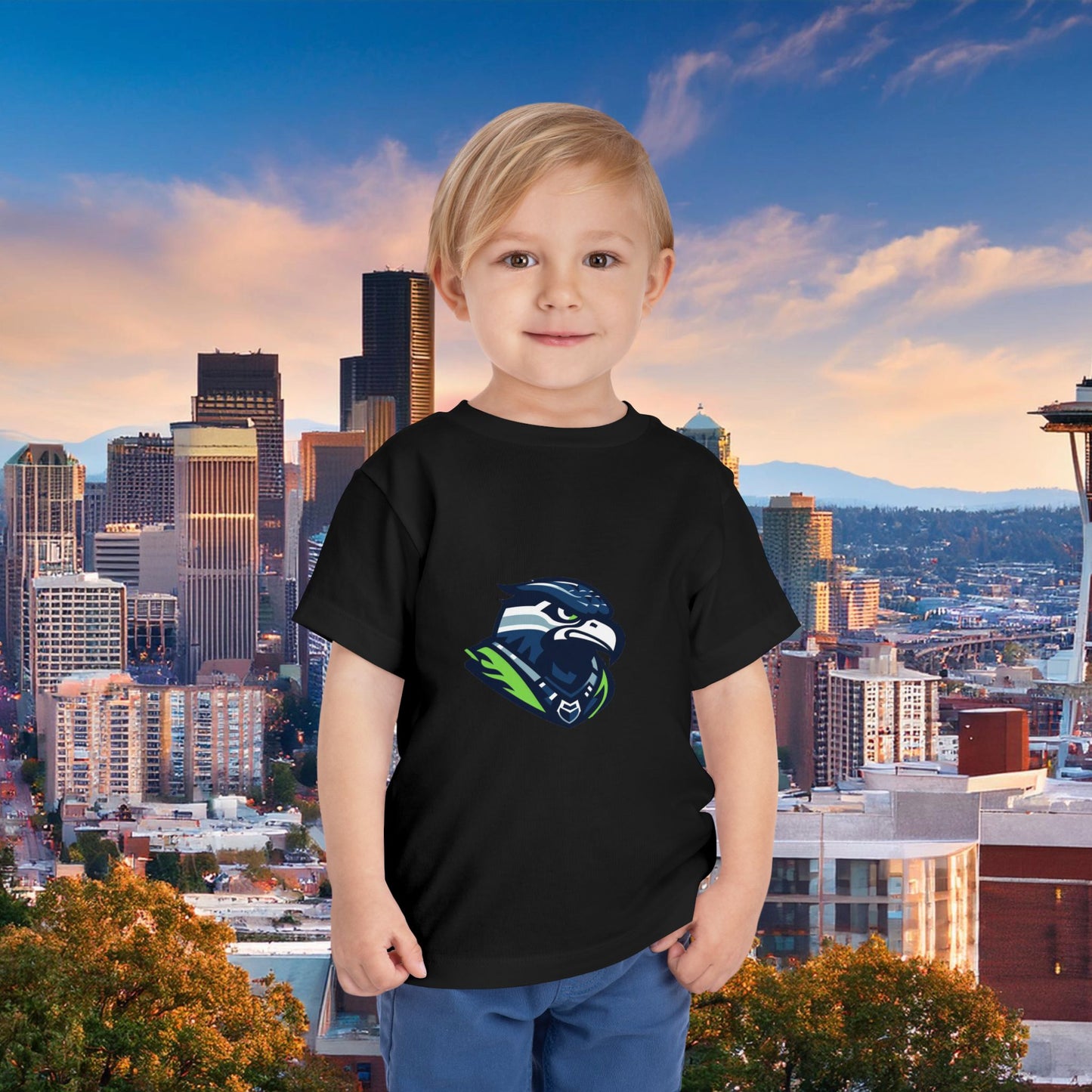 Seattle Football Crest Toddler Tee