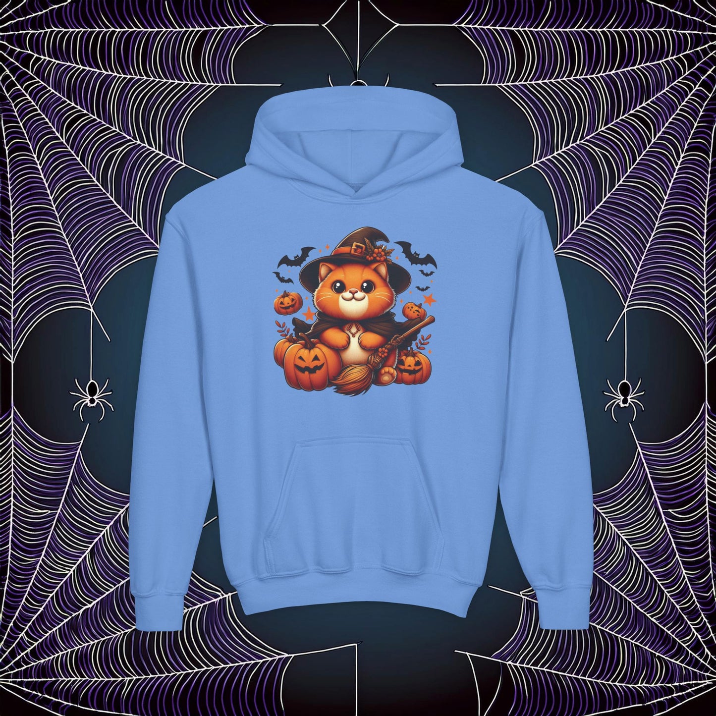 Halloween Cat Youth Hoodie
