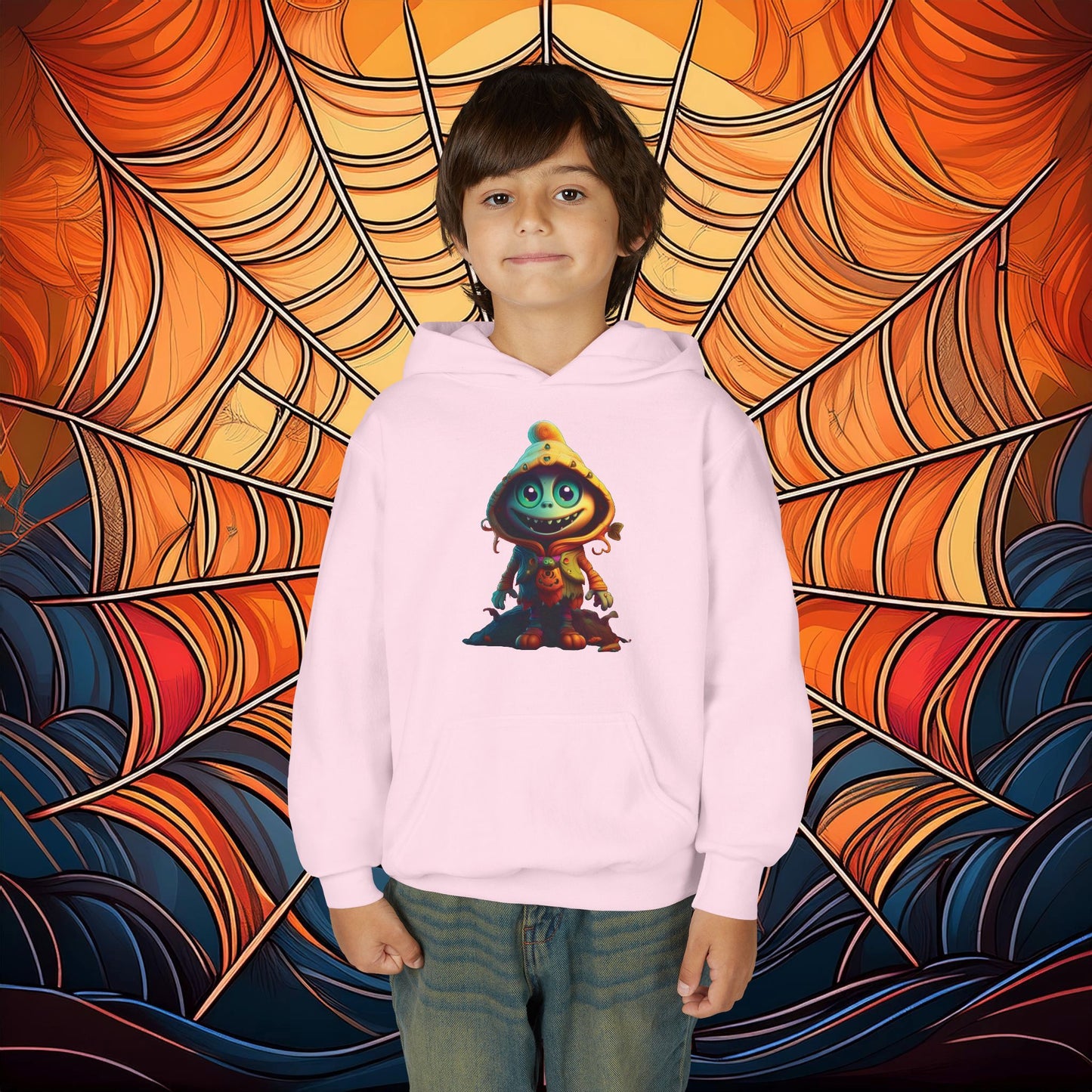 Trick or Treat Monster Youth Hoodie