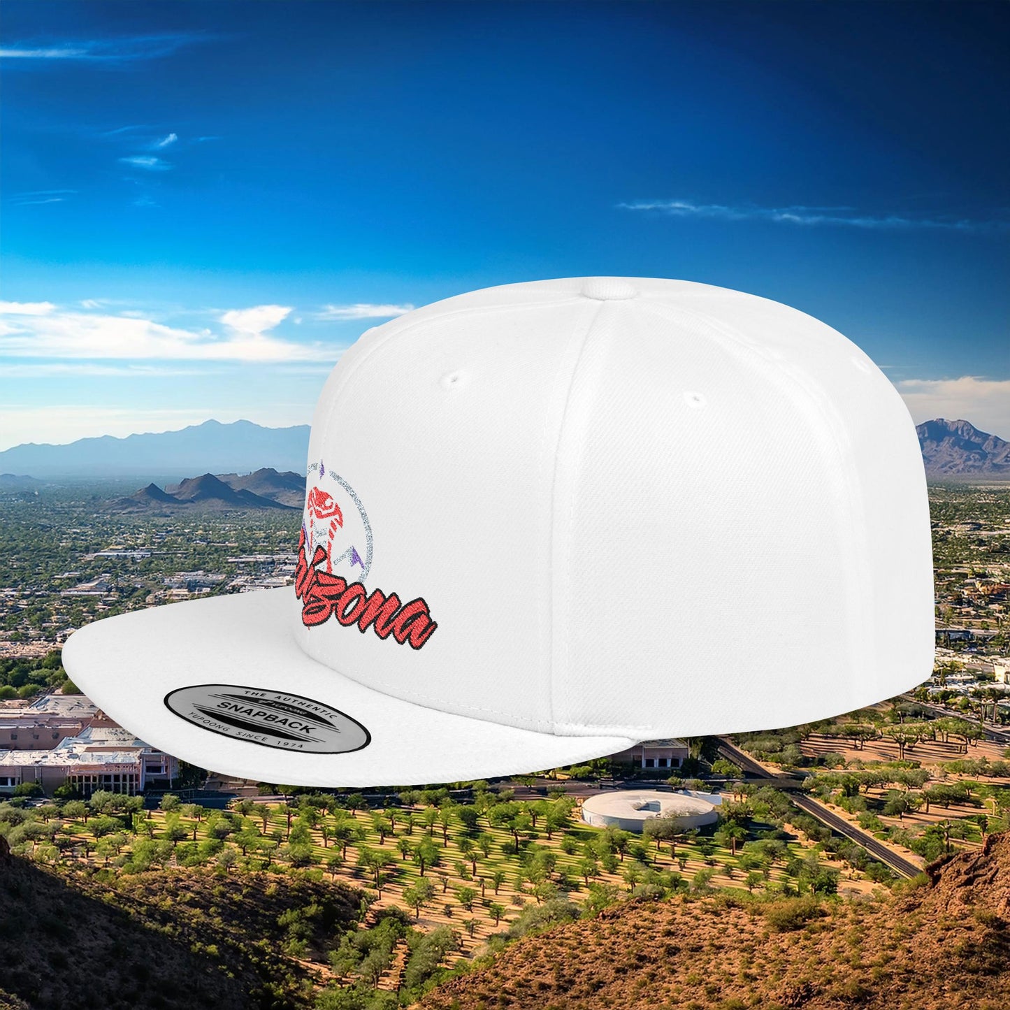 Arizona Baseball Logo Flat Bill Snapback