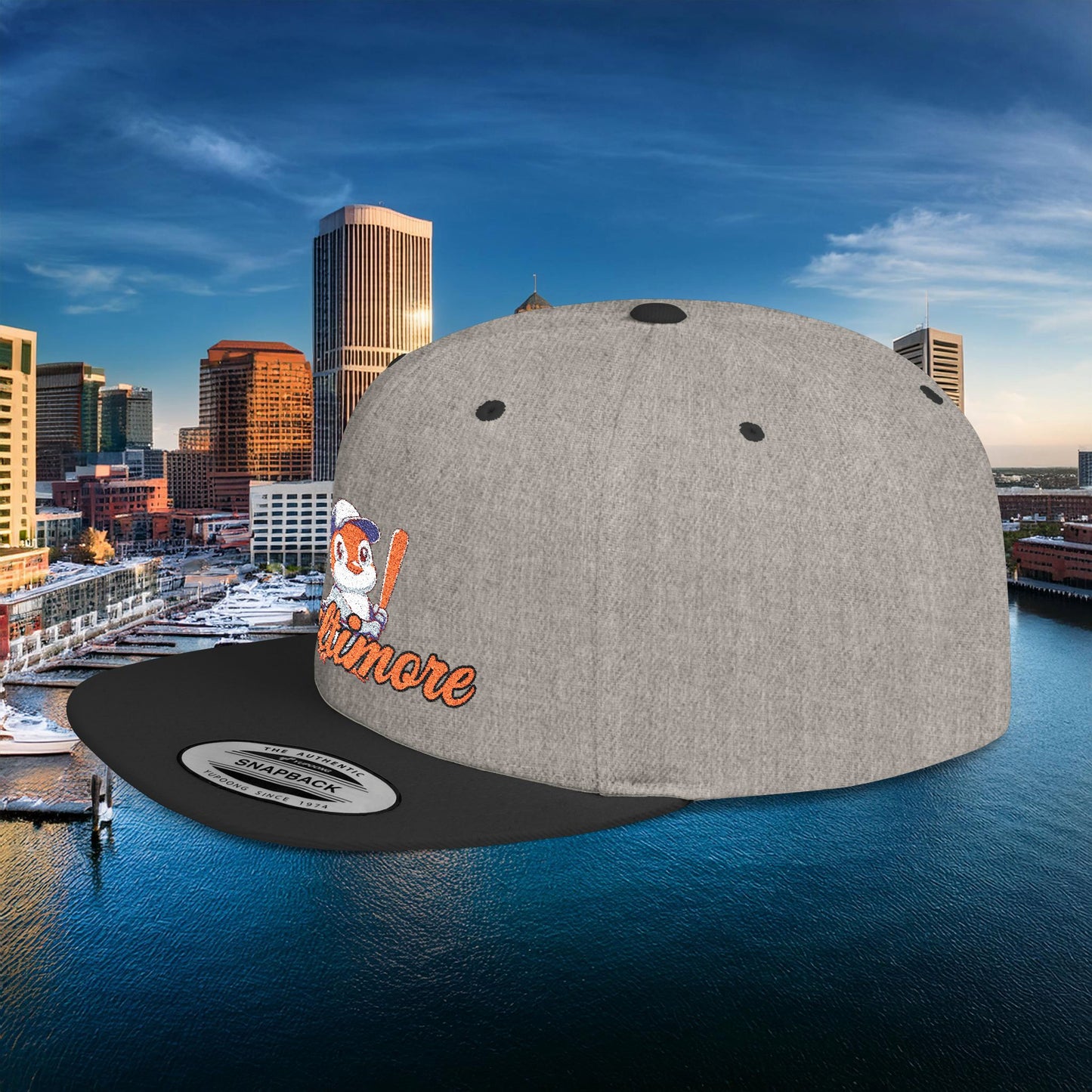 Baltimore Baseball Mini Oriole Flat Bill Snapback