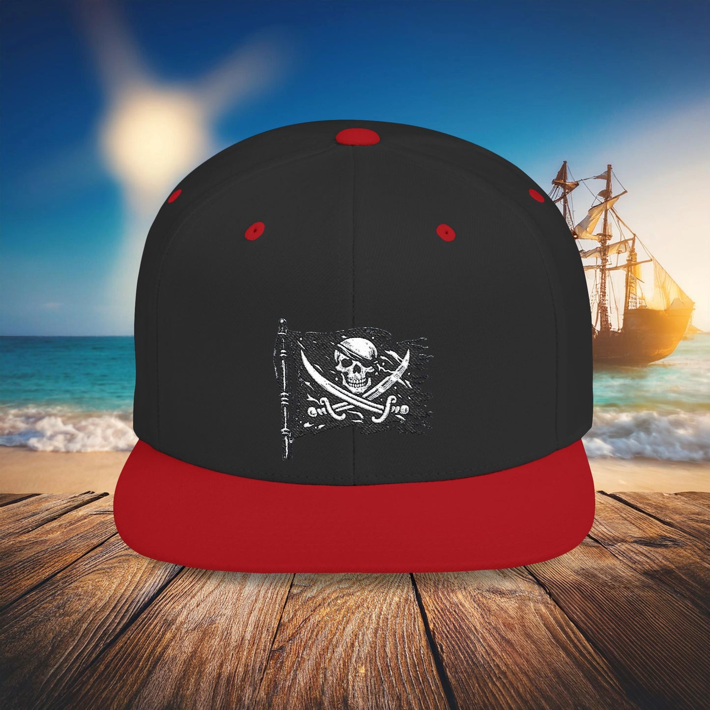 Jolly Roger Flat Bill Snapback