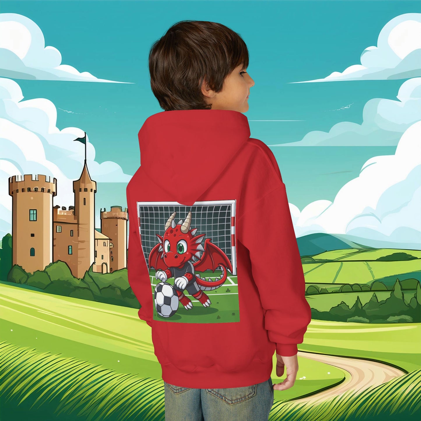 Wrexham Red Dragon Keeper Youth Hoodie