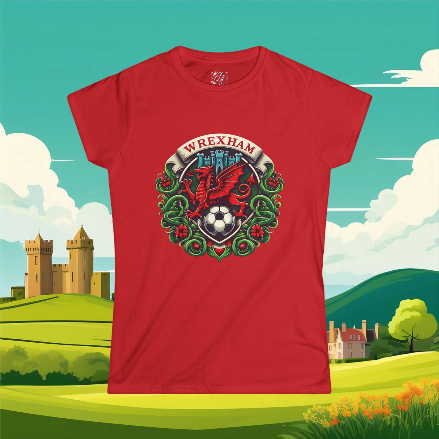 Wrexham Crest Women's Softstyle Tee