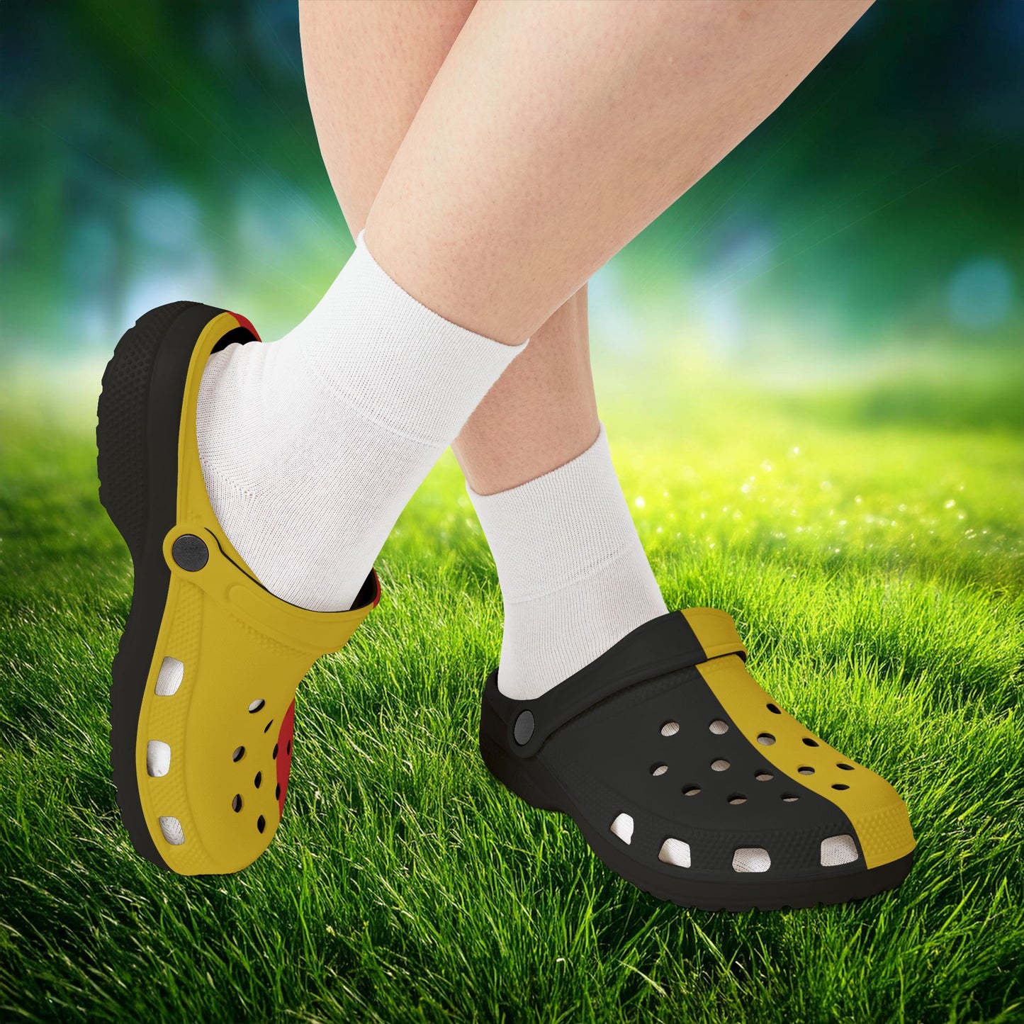 The Belgian Flag Foam Clogs