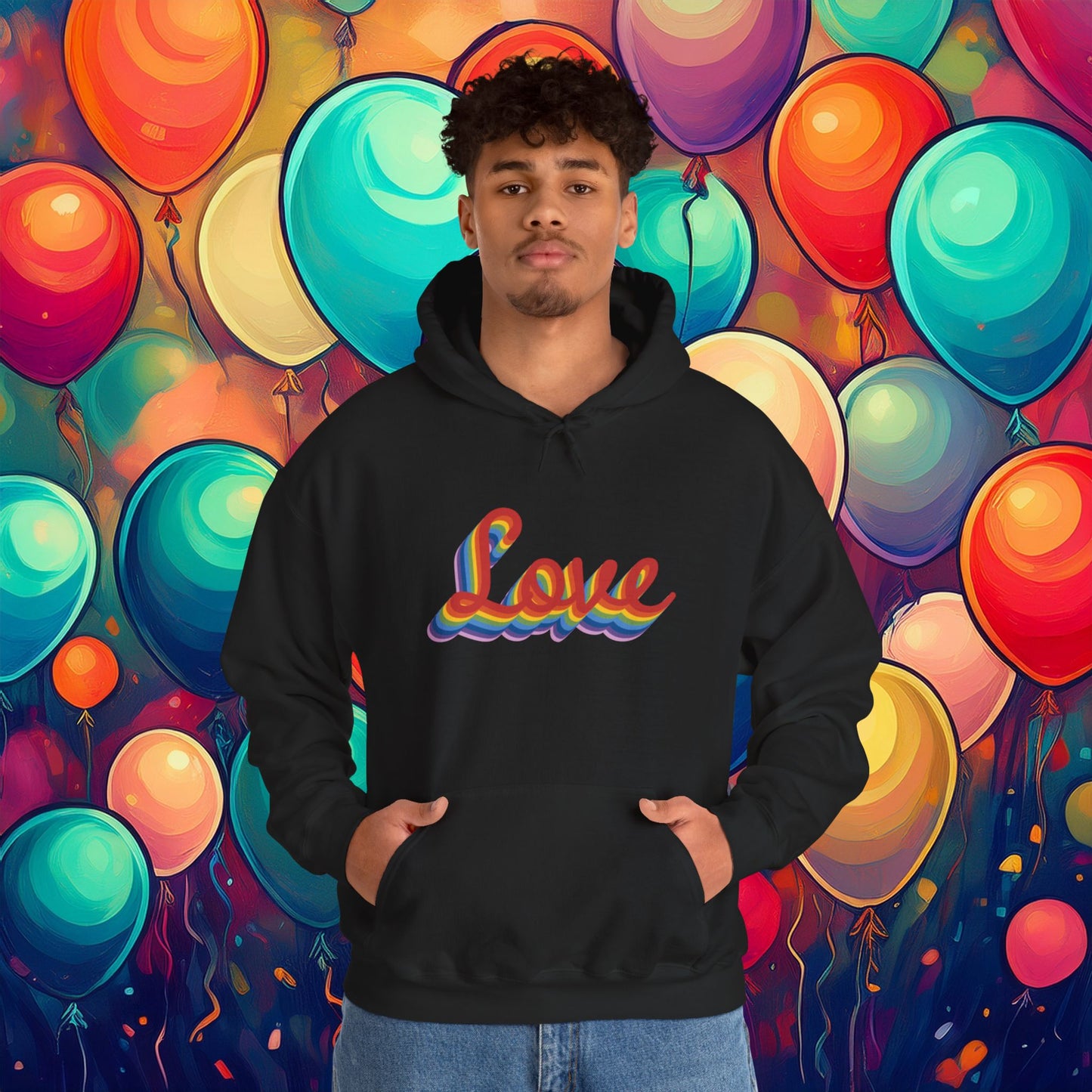 Rainbow Love Unisex Hoodie