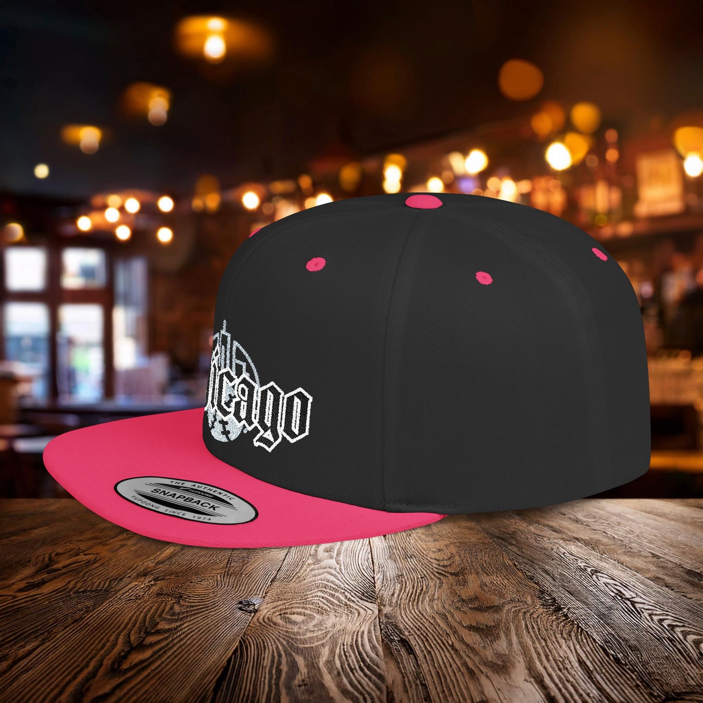 Chicago Baseball Logo Flat Bill Snapback