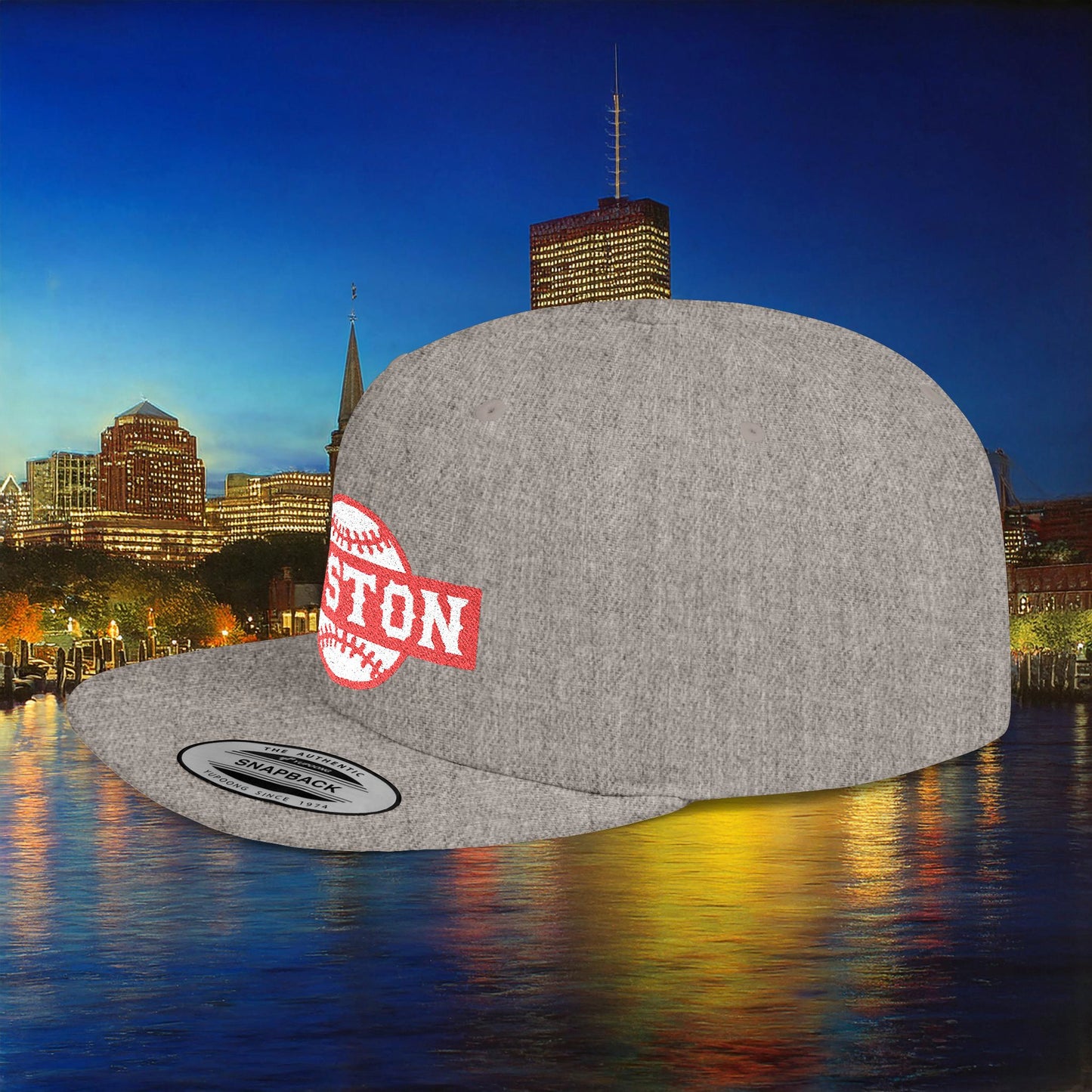 Boston Baseball Flat Bill Snapback