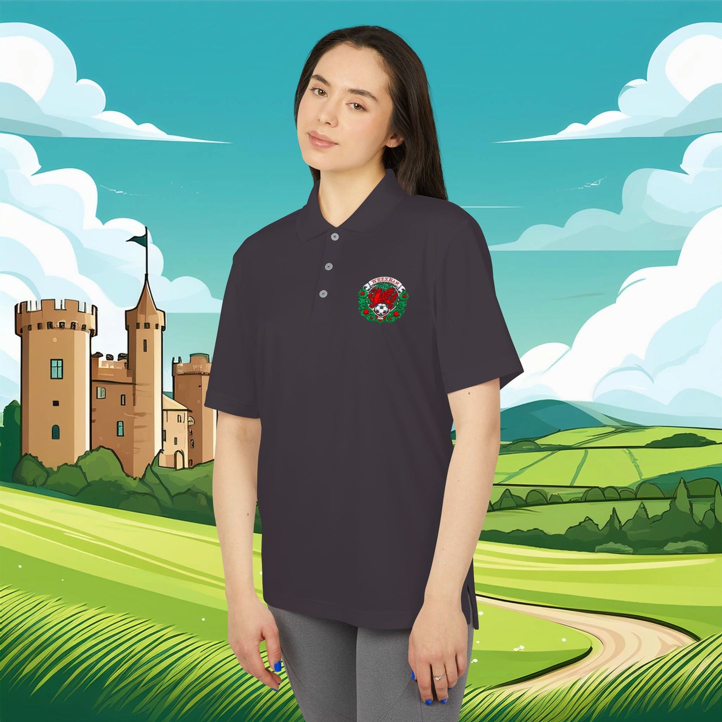 Wrexham Crest adidas Performance Polo