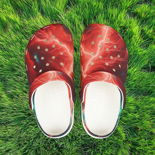 Red Storm Kid's Foam Clogs